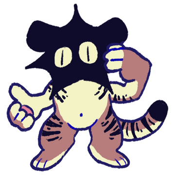 chibi of one of my main sonas, currently unnamed. he is in so much distress right now. help him please.