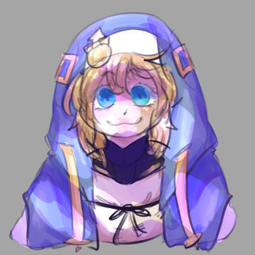 oddly rendered piece of bridget from guilty gear strive. did you know i main bridget? she's pretty fun!